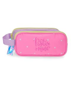 MOVOM POSITIVE MIND prazna pernica sa 3 pregrade - pink