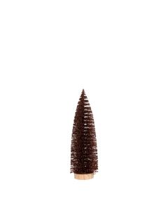 DEKOR DOM Novogodišnja dekorativna figura Jelka 25cm 1100919, braon - 041337-1