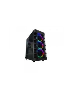 LC POWER TOWER Gaming 709B-ON Solar_System_X HD Audio 2xUSB3.0 4xARGB 120mm case fans - 110189