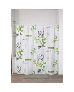 TENDANCE Zavesa za kadu 180x180cm/12 Intemporelle, bela - 1103419