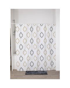 TENDANCE Zavesa za kadu 180x180cm/12 Lima, bela - 1103639