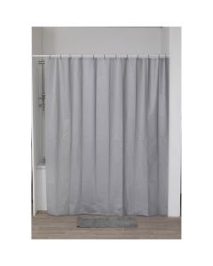 TENDANCE Zavesa za kadu 180x200cm, srebrna - 1107107