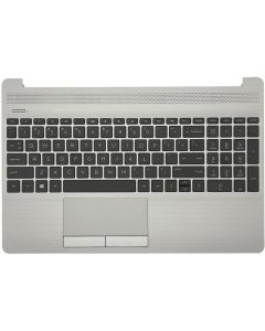 Palmrest (C Cover) sa tastaturom za laptop HP 250 255 256 G8 15S-DU 15-DW srebrni - 110910