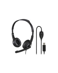 HAMA PC slusalice sa mikrofonom HS-USB250, stereo, crne - 111065