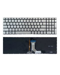 Tastatura za laptop HP Pavilion 15-EH 15Z-EH series mali enter backlight srebrna - 111385-1