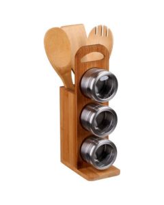 FIVE Držač kuhinjskog alata 8X13X31,5cm bambus/inox natural - 111530