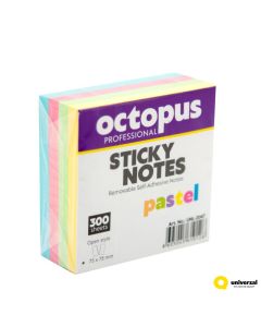 OCTOPUS Samolepljivi blok 75x75mm 300 lista pastel unl-2047 - 112927