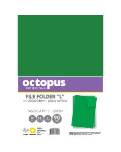 OCTOPUS Fascikla A4 l 90mic 12/1 zelena unl-2105 - 112992