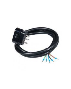 COMMEL Priključni kabl trofazni 16A 400V 10000W crni 3m H05VV-F 5G2,5 C0719 - 113915