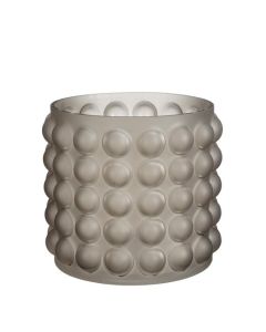 DEKOR DOM Vaza Jesi 20cm Grey 1144954