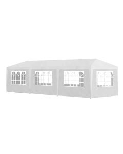 TIMELESS TOOLS Beli Paviljon Party 9x3m sa Stranicama - 1144-1-1