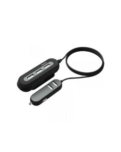 HAMA Auto punjač sa produžnim kablom i 3+2 porta, 10A - 115014