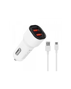 S-LINK Auto punjač zatelefon SL-EC30T BELI-35681 - 115255