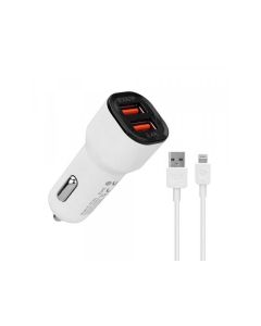 S-LINK Auto punjač SL-EC30L BELI-35680 - 115285