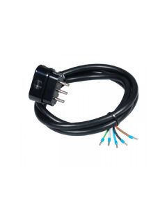 COMMEL Priključni kabl trofazni 16A 400V 10000W crni 2m H05VV-F 5G2,5 C0715 - 115438
