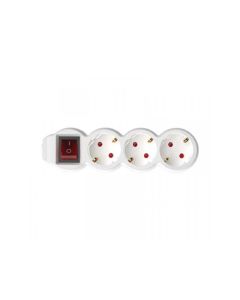HOME Razvodnik sa 3 mesta 10m 1.5mm2 + prekidač NV3K-10/WH/1,5 - 115965
