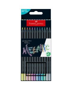 FABER CASTELL Drvene bojice1/12 black edition metallic 116415 - 116415