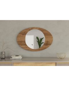 HANAH HOME Dekorativno ogledalo Obble, braon