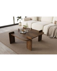HANAH HOME Klub sto Wood, braon