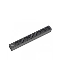 BACHMANN PDU Basic PVC 19''1U, 8xšuko,16A, kabl 2m,crna - 118055