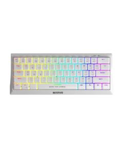Tastatura Marvo Hecate 61R KG962 mehanička, crveni svičevi, pozadinsko osvetljenje bela