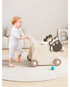 PREMIUM STIL Guralica i kolica za igračke Ovčica 2u1