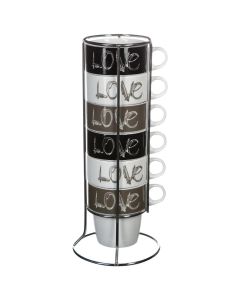 SECRET DE GOURMET Set šoljica na stalku 260ml 6/1 - 118677-1