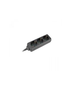 COMMEL Produžni Kabl 3 Utičnice 16A 3500W Crna 1,4m H05VV-F 3G1 - 119009