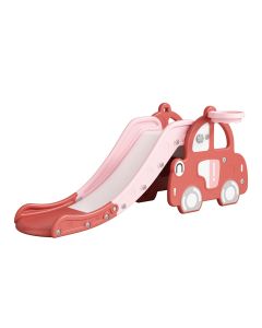 PREMIUM STIL Dečiji tobogan Autić sa košem roze