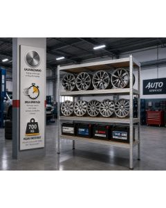 eHomeStorage Garažna metalna polica 180x150x60cm