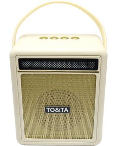 ZVUČNIK BLUETOOTH 20W RETRO BEŽ CRNI OP25224 WY