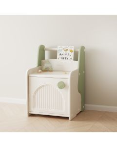 PREMIUM STIL Dečiji ormarić za igračke i sitnice zeleno beli