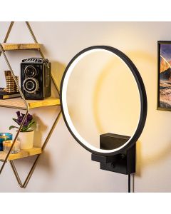 OPVIQ LED zidna lampa Halka 13309, crna