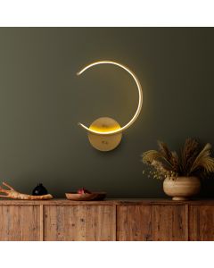 OPVIQ LED zidna lampa Moon 13329, zlatna
