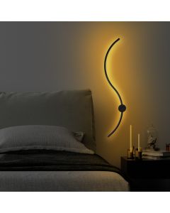 OPVIQ LED zidna lampa Uyan 13601, crna