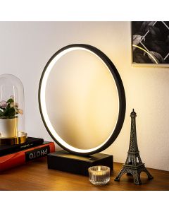 OPVIQ Okrugla LED stona lampa Halka 13307, crna