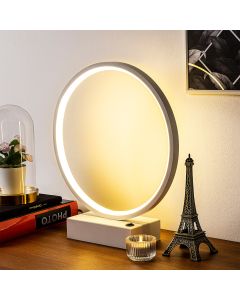 OPVIQ Okrugla LED stona lampa Halka 13308, bela