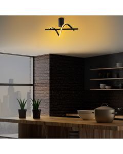 OPVIQ LED Plafonjera Lıkma 13514, crna