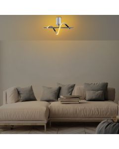 OPVIQ LED Plafonjera Lıkma 13517, srebrna