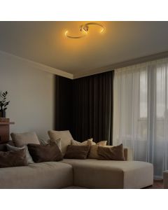 OPVIQ  LED plafonjera Es 13584, zlatna