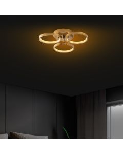 OPVIQ LED plafonjera Halka-13311, zlatna