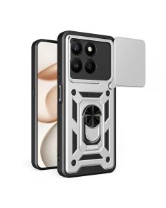 Maska za Honor X7d 4G/400 Smart 5G siva Hard Shield