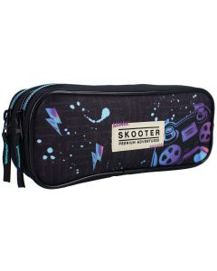 VADOBAG Prazna pernica sa dve pregrade Skooter game face on, crna - 76109