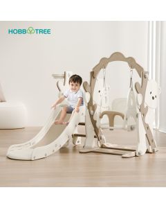 PREMIUM STIL Dečiji tobogan sa ljuljaškom i košem „Meda“