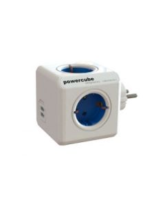 ALLOCACOC DESIGNNEST PowerCube produžni kabl sa 4 utičnice + 2 usb 1202BL/DEOUPC, plavi - 1202BL-DEOUPC