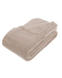 ATMOSPHERA Ćebe microplush 230x180cm poliester bež - 120503D