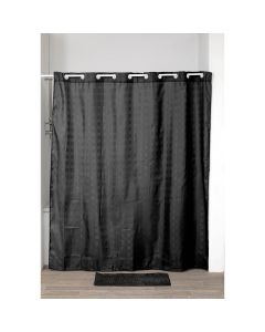 TENDANCE Zavesa za kadu 180x200cm, crna - 1207103