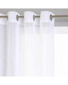 ATMOSPHERA Zavesa Stripe 140x240cm poliester bela - 120944Z
