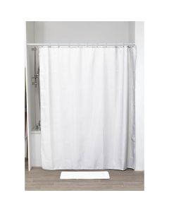 TENDANCE Zavesa za kadu 180x200cm Diamonds, bela - 1211100