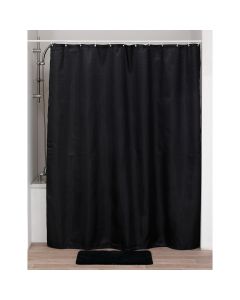 TENDANCE Zavesa za kadu 180x200cm Diamonds, crna - 1211103